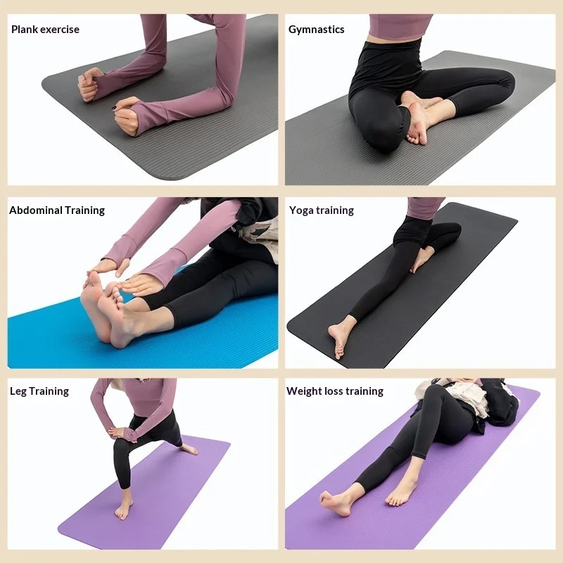 Yoga And Fitness Mat - Утолщенный нескользящий коврик для йоги с
