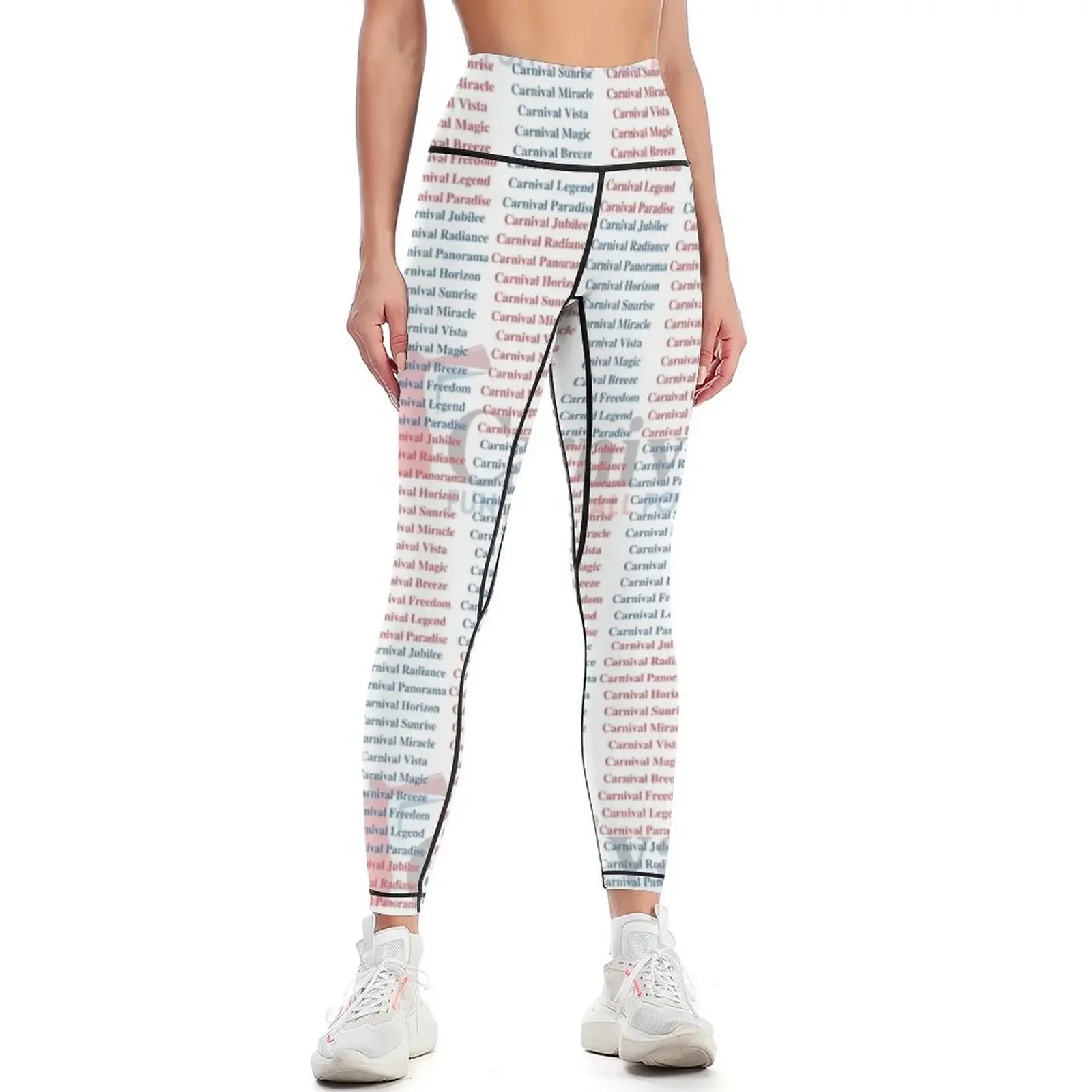 Yoga Fitness Name - Леггинсы Carnival Ship Names, спортивная одежда
