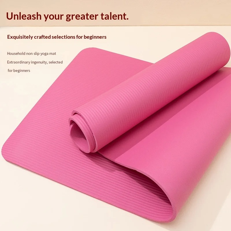 Утолщенный нескользящий коврик – обзор и цена Yoga And Fitness Mat