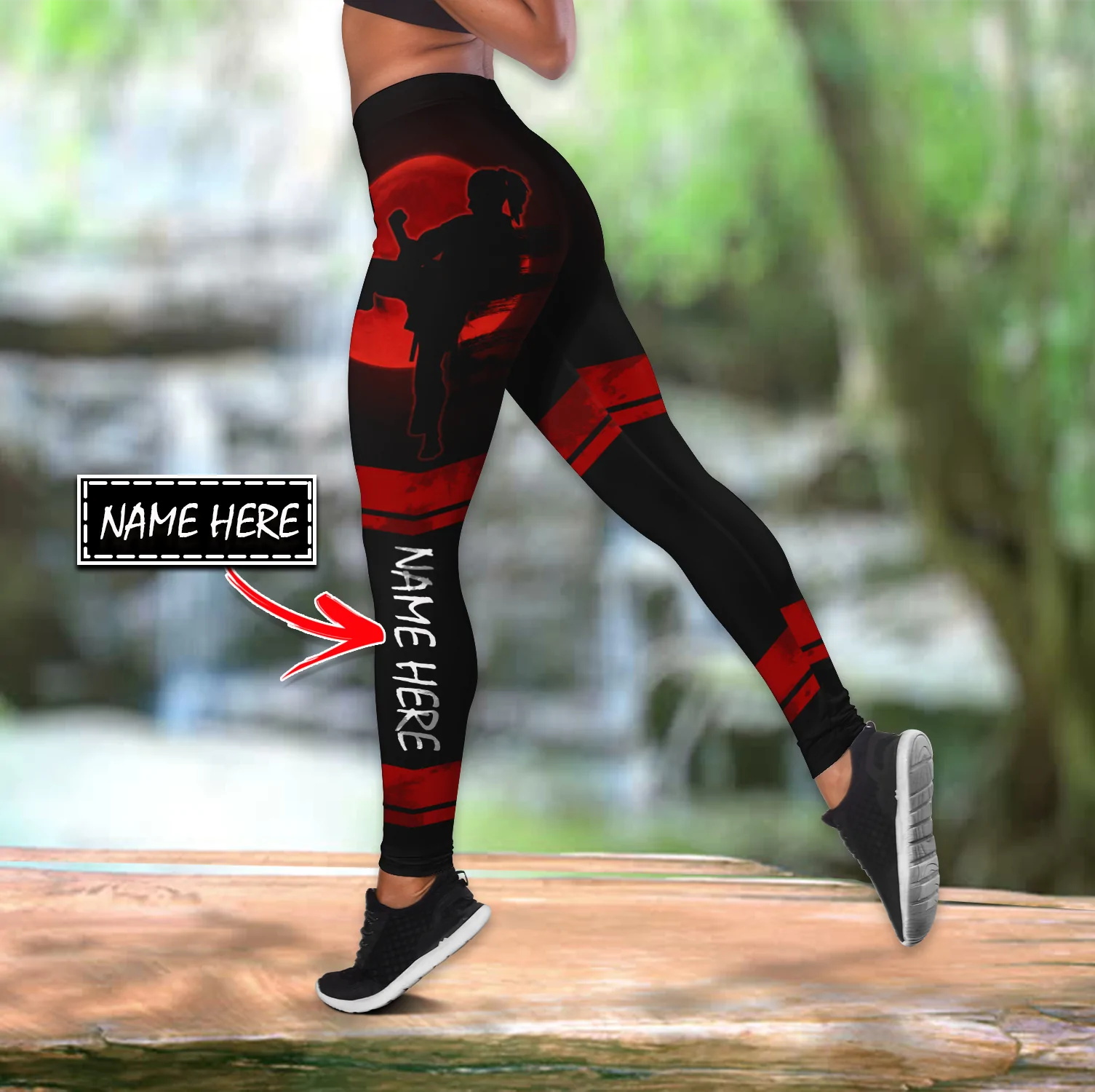 Полая майка и леггинсы с 3D пр – обзор и цена Yoga Fitness Name