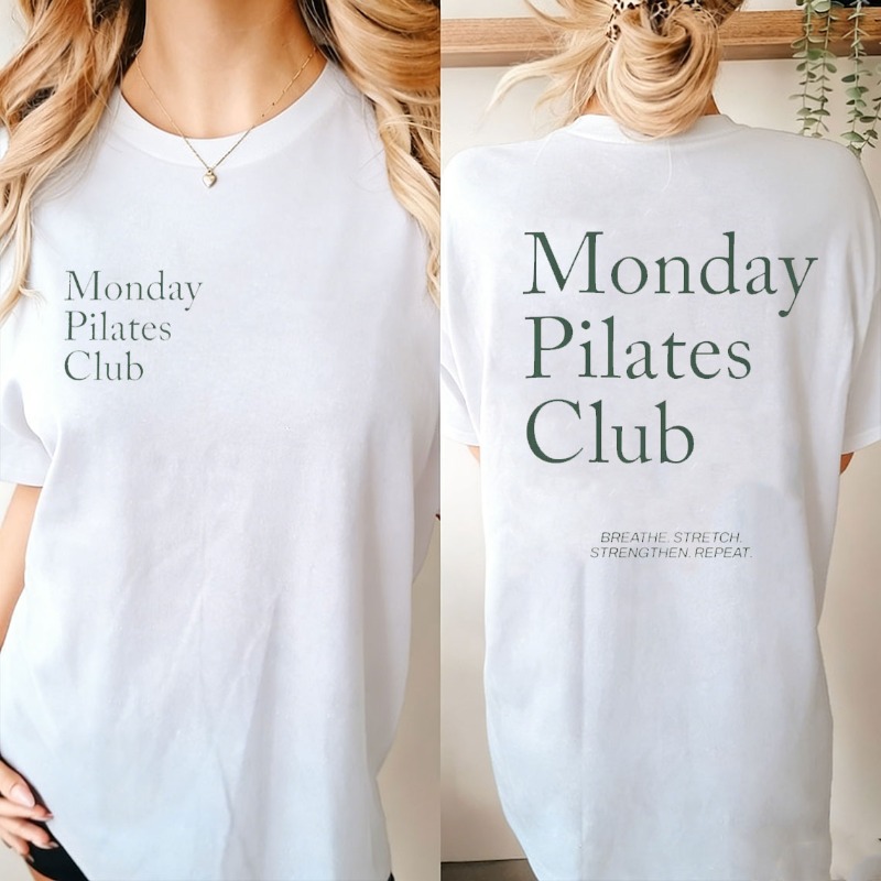 Футболка для пилатеса Monday P – обзор и цена Yoga Fitness Fit Club