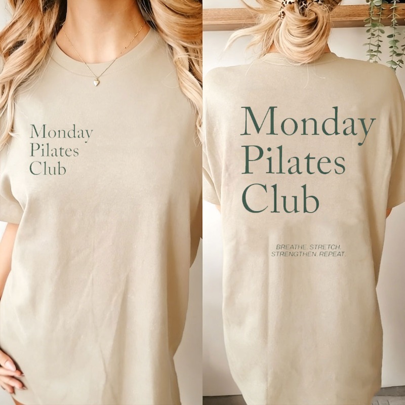 Футболка для пилатеса Monday P – обзор и цена Yoga Fitness Fit Club